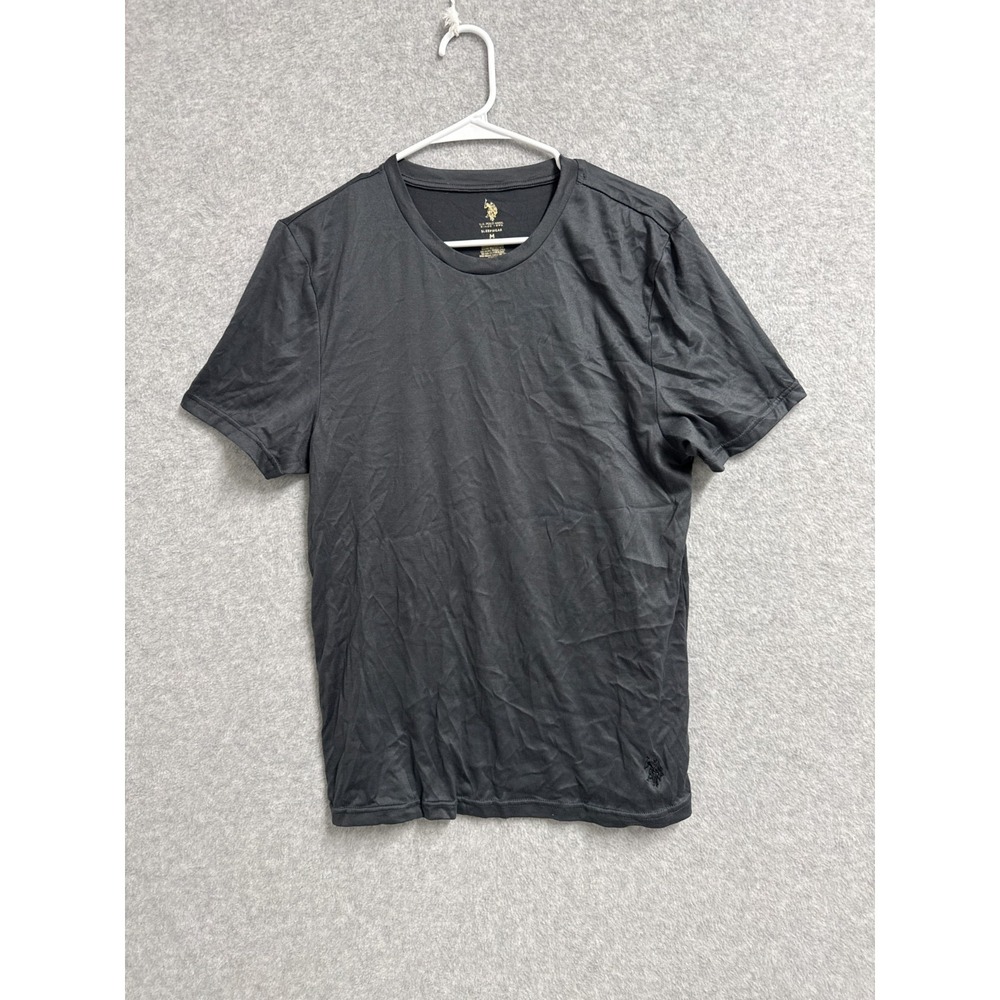US Polo Assn Sleepwear T Shirt Mens Medium Black Stretch Pony Logo Crew Neck